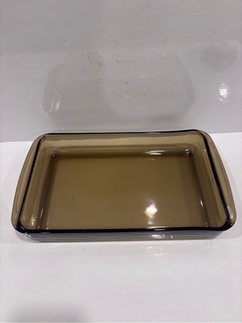 Vintage Pyrex visions Amber v-232 glass baking dish Corning USA
